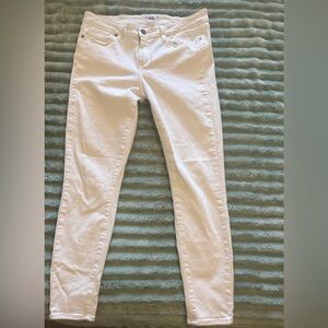 PAIGE Verdugo Ankle White Women's Stretch Skinny Jeans